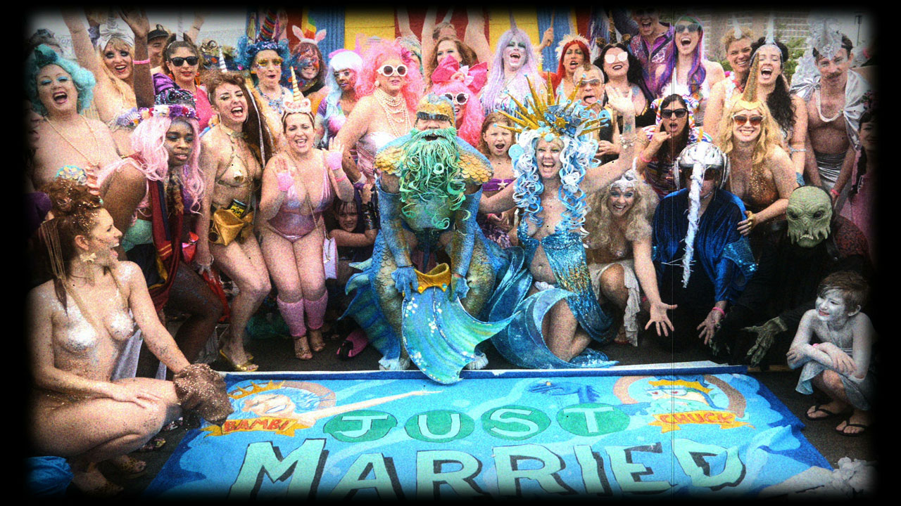 Bambi & Chuck - MERMAID parade Wedding March